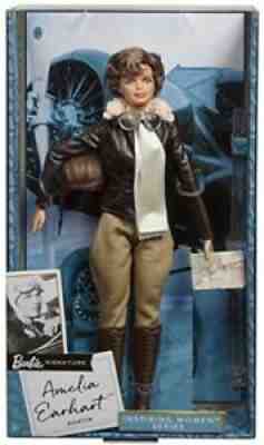 Barbie Inspiring Women Series: Amelia Earhart Barbie Doll. New in Box.