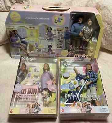 Barbie Happy Family Grandparents Kitchen Midge & Baby, Alan & Ryan NEW LOT