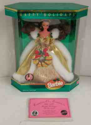 1994 Happy Holiday BRUNETTE Barbie Doll (35th Anniversary Festival)