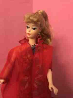 VINTAGE BARBIE FLOATING GARDENS OUTFIT #1696 COMPLETE, DRESS, CAPE & ACCESSORIES