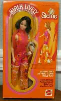 BARBIE 1971 MOD ERA "WALK LIVELY STEFFIE" DOLL w/ROOTED LASHES #1183 - SEALED