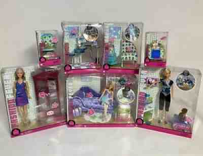BARBIE FASHION FEVER ROOM FURNITURE PLAYSET LIVING IN STYLE DECOR COLLECTION !!!