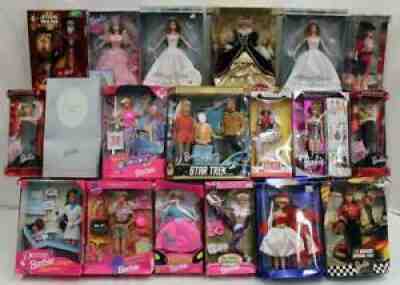 Barbie/Doll lot of 19: 101 Dalmatians, Star Trek, Glinda, Fifties Fun & More NR