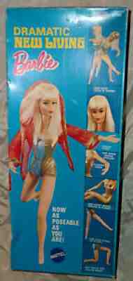VINTAGE 1969 ASH BLOND NEW DRAMATIC LIVING BARBIE - NRFB - STILL FACTORY SEALED