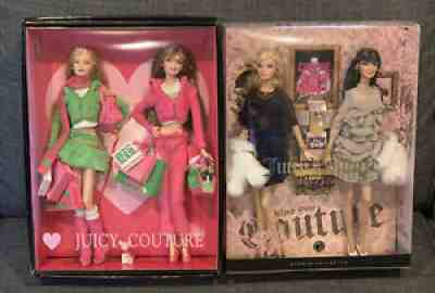 Barbie Juicy Couture Beverly Hills Dolls Set Of 2 Gold Label Mint In NRFB