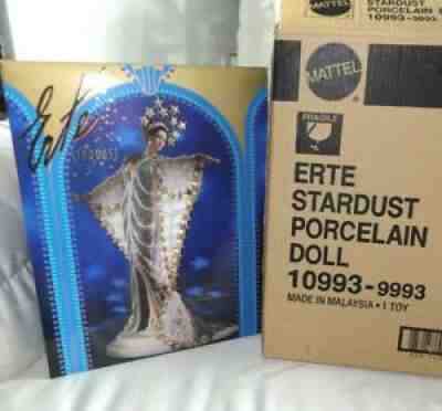 Erte Stardust Porcelain Barbie Doll - New in Box Never Opened - Mattel 109939993