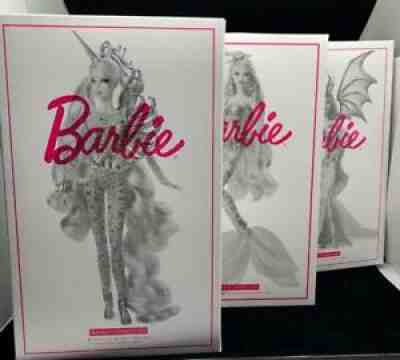 Barbie Mythical Muse Set Unicorn Goddess, Mermaid Enchantress & Dragon Empress