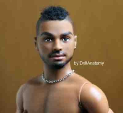 1/6 AA BARBIE KEN REPAINT CUSTOM OOAK ART BMR1959 BARBIE BASICS INDIAN