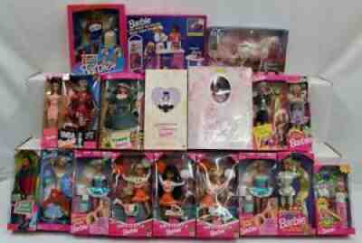 Barbie/Doll lot of 19: My Fair Lady, University, Pepsi, Bowling Party & More NR