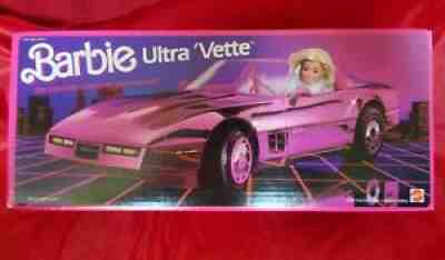 Vintage 1985 BARBIE ULTRA 'VETTE Corvette Pink Car Mattel SEALED BRAND NEW