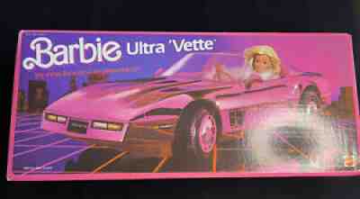 Vintage Mattel BARBIE ULTRA CORVETTE CONVERTIBLE Car PINK Factory Sealed 1985