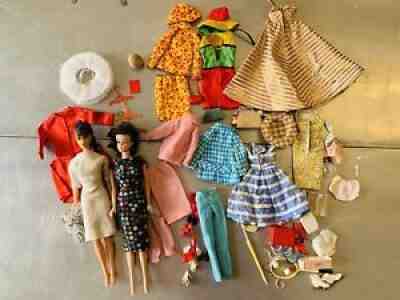 Barbie Dolls Midge Brunette Clothes Bags Shoes Skates Necklaces Hats Vintage 66
