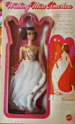 RARE 1972 Walk Lively Walking Miss America Mattel Barbie