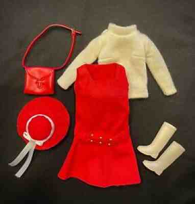 Vintage Barbie ~ Japanese Exclusive #2625 Red Jumper Set ~ Rare, HTF