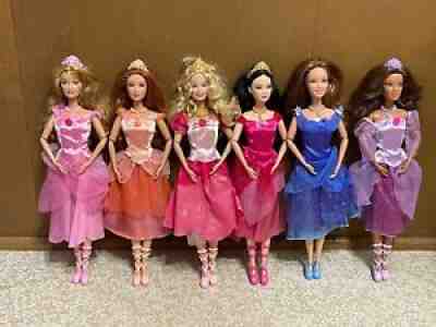 Barbie in The 12 Dancing Princess Edeline Ashlyn Fallon Blair Courtney Dolls