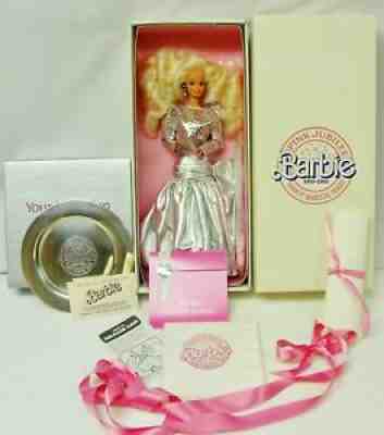 RARE Barbie Doll 1989 *PINK JUBILEE w/SILVER PLATTER* 30 Years - NRFB - #03756