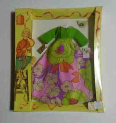 Vintage Barbie Clone PREMIER DOLL TOGS Mid Century Modern Gown NRFP