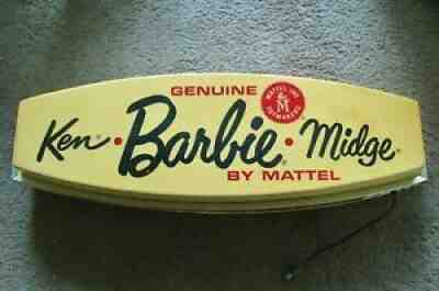 SEE NEW PICS! VINTAGE 1960'S BARBIE STORE DISPLAY SIGN LIGHTED