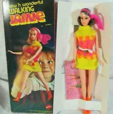 VINTAGE 1969 BARBIE NEW 'N WONDERFUL "WALKING JAMIE" DOLL - CHOCOLATE BON BON