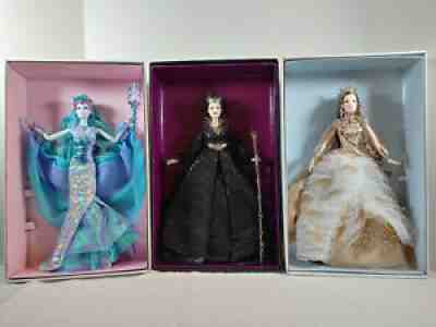 Mattel Barbie Doll mixed lots Faraway Water Sprite, Lady White Woods, Queen Dark