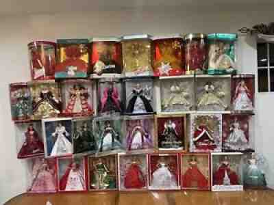 Happy Holidays Barbie Doll Holiday Collector Set 1988 - 2016 Lot 31