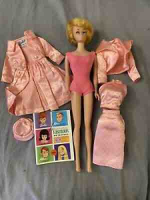 Original Vintage Bubblecut Barbie Sparkling Pink Gift Set Doll