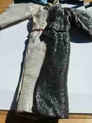 BARBIE: VHTF VINTAGE SILVER & BLACK KIMONO OUTFIT JAPANESE MARKET EXCLUSIVE!
