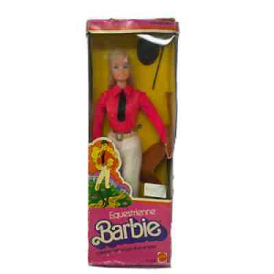 Vintage Barbie Equestrienne Busy Hands Face Superstar European 1970s Taiwan NRFB