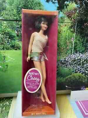Vintage Barbie Twist n' Turn CASEY Doll #1180 BLACK HAIR 1967 NRFB MIB MIP