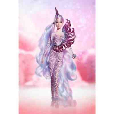 Unicorn Barbie Doll Goddess Mythical Muse Gold Label Box NRFB
