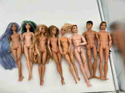 barbie dolls OOAK MTM made to move articulated long hair & ken steve trevor lot