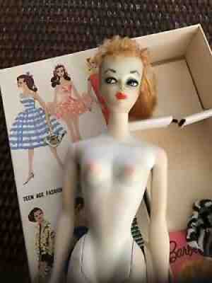 All Original Vintage Barbie Ponytail #1 Blonde, TM Booklet, #1 Shoes Beautiful!