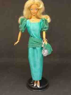 Barbie Estrela 1987 Superstar Noite de Gala Green Shine Dress Rare Brazil