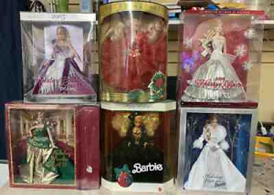Holiday Barbie Collection 2001 To 2011 12 Barbies In Lot All New Never Opened NR