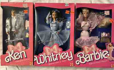 1987 BARBIE "PERFUME PRETTY" WHITNEY #4557 - Barbie #4551 And Ken #4554 3 Dolls