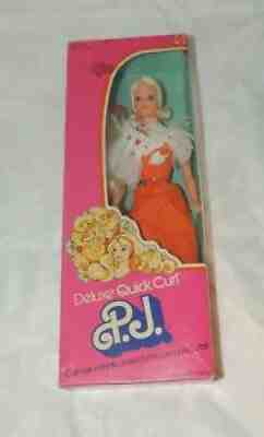 Vtg Barbie Deluxe Quick Curl PJ Doll MIB Never Removed or Played with..LOOK