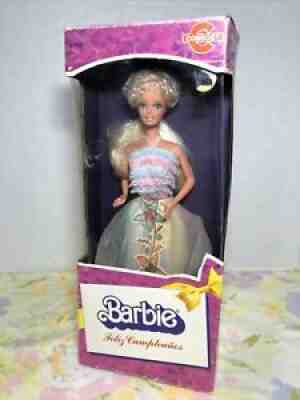 HTF 1982 Foreign Feliz Cumpleanos Barbie Superstar Import Congost Mattel #1922
