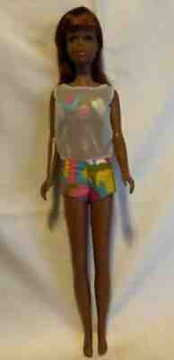 1966 1st Ed TNT Black Francie Barbie Eyelashes light eyes Excellent #1100 Twist