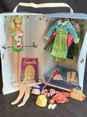 1967 Mattel Barbieâ??s MOD COUSIN FRANCIE Original Suit TRAVEL CASE Clothes Outfit