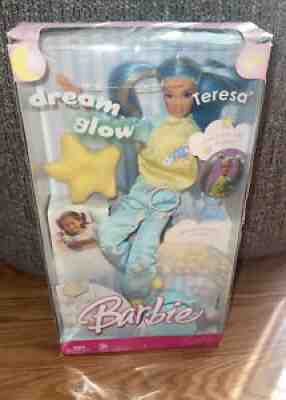 BARBIE 2001 Dream Glow Bedtime Pajama's Soft Body BLUE Hair 11", NEW IN BOX