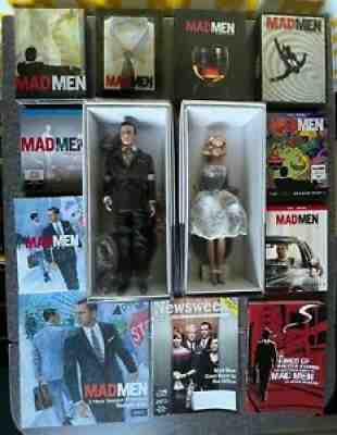 Mattel Mad Men Barbie Ken Don Betty Draper Silkstone Complete Series DVD Lot New