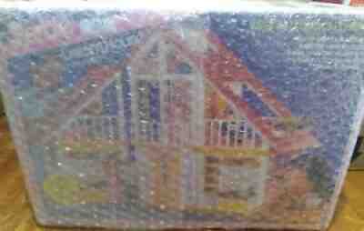 Barbie Dream House Yellow/Orange A-Frame Vintage 1978 Furnished