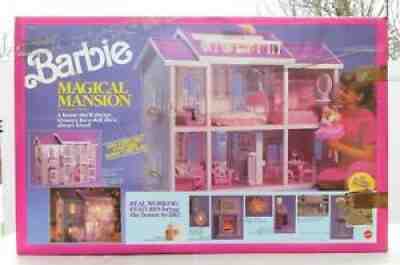 BARBIE MAGICAL MANSION 1990 NEW IN ORIGINAL BOX - MOST INNER BOXES SEALED -WOW