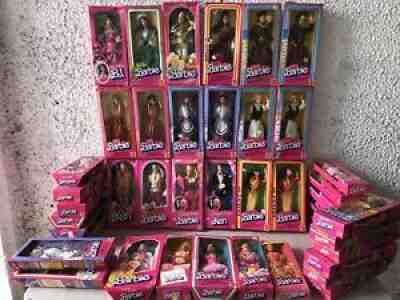 50-pcs. Vintage BARBIE DOLL / KEN 1970â??s - 80â??s (NOS) MATTEL + Furnitures & Dog
