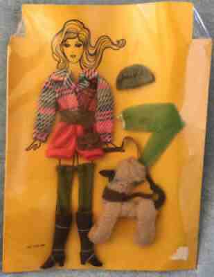 VINTAGE BARBIE HOT TOGS PUT ONS PETS #1063 MOD ERA 1971 MATTEL MINT ON CARD VHTF