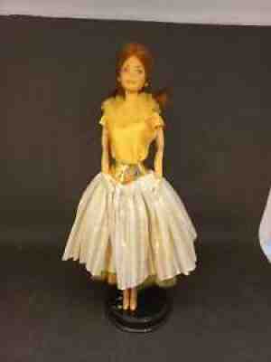 Barbie Estrela 1985 Gold Dress Ginger Red Hair Rare Brazil Superstar
