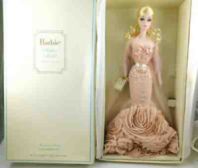 2012 MERMAID GOWN BARBIE DOLL FASHION MODEL SILKSTONE GOLD LABEL NRFB X8254