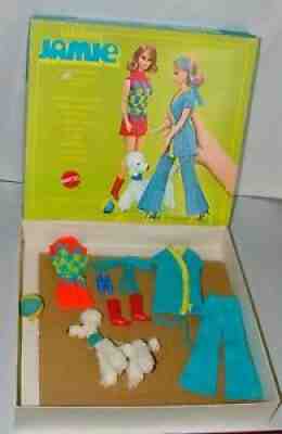 % 1971 MATTEL BARBIE WALKING JAMIE SET WITH ORIGINAL BOX