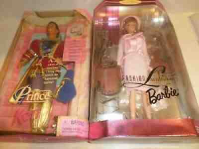 Mattel barbies lot of three (2) rapunzels (1) fashion luncheon barbie new