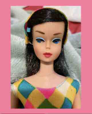 Beautiful Rare Vintage Black Midnight High Color Magic Barbie All Original 1966